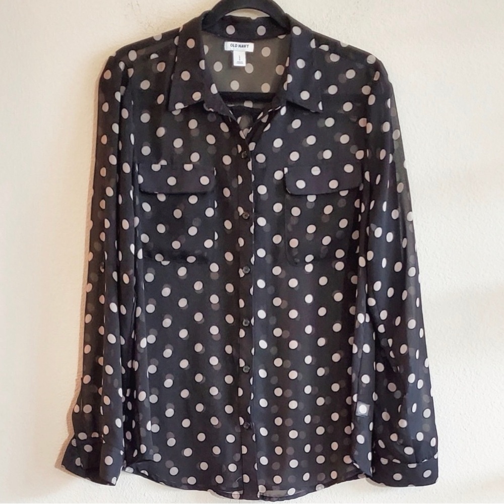Old Navy sheer blouse